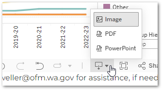 example of tableau download button